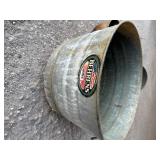 Vintage bucket, pot , funnel and two roles of snow fence