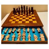 Hand Carved Vintage Chess Set