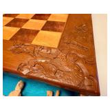 Hand Carved Vintage Chess Set