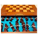 Hand Carved Vintage Chess Set