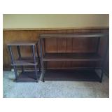 Two Vintage Shelving Units