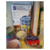 Assorted Cake and Cup Cake Supplies