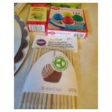 Assorted Cake and Cup Cake Supplies