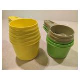 Assorted Vintage Tupperware Measuring Cups