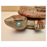 Hand Carved Soapstone Tortoise Trinket Box