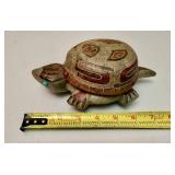 Hand Carved Soapstone Tortoise Trinket Box