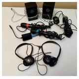 Assortment of Gaming Microphones, Headphones & More