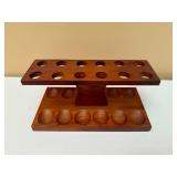 Vintage Wood Pipe Stand