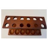 Vintage Wood Pipe Stand