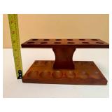 Vintage Wood Pipe Stand