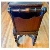 Hand Carved Vintage Humidor Cabinet