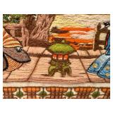 Vintage Asian Crewel Embroidery