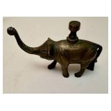 Set of Metal Elephant Figurines.