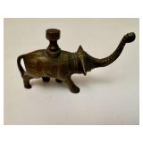 Set of Metal Elephant Figurines.