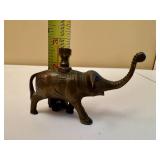 Set of Metal Elephant Figurines.