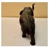 Set of Metal Elephant Figurines.