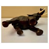 Set of Metal Elephant Figurines.