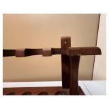 Large Wooden Vintage Pipe Stand