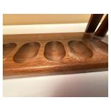Large Wooden Vintage Pipe Stand