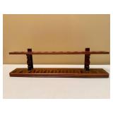 Vintage Wooden Pipe Stand