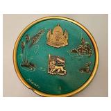 Assortment of Vintage Israel Plates and Decor