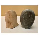 Soapstone Native Face Carvings
