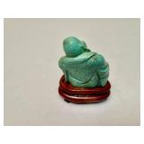 Chinese Turquoise Hand Carved Figurine