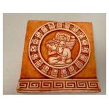Mayan Zodiac Astrological Calendar Clay Plaque