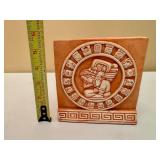 Mayan Zodiac Astrological Calendar Clay Plaque