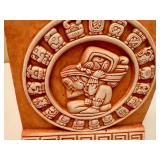 Mayan Zodiac Astrological Calendar Clay Plaque