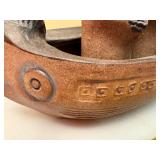 Vintage Inuit Art Pottery Canoe