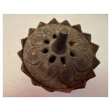 Vintage Metal Asian Incense Bowls