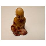 Vintage Stone Carved Buddha Sitting