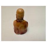 Vintage Stone Carved Buddha Sitting