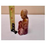 Vintage Stone Carved Buddha Sitting