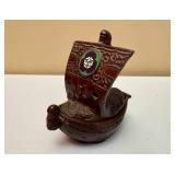 Japanese Bronze Treasure Ship Trinket Box