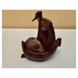Japanese Bronze Treasure Ship Trinket Box