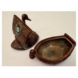 Japanese Bronze Treasure Ship Trinket Box