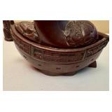 Japanese Bronze Treasure Ship Trinket Box