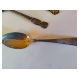 Large Assortment of Silver Plated, Electroplated & Silver Tone Utensils - One Sterling