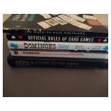 Game Assortment and Books: Dominoes, Gopher Cribbage and more!