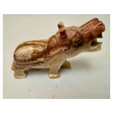 Stone Hippopotamus Figurine