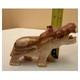 Stone Hippopotamus Figurine