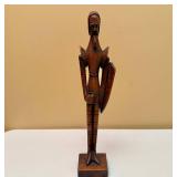 Vintage "Don Quixote" Hand Carved Wood Statue