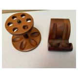 Small Wooden Pipe Holders
