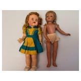 Vintage Saucy Walker Doll and Baby Doll