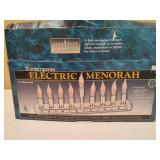 Electric Menorah w/Flickering Bulbs