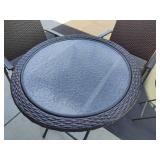 Outdoor Bistro Set & Side Table
