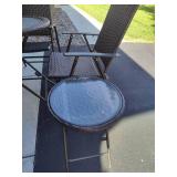 Outdoor Bistro Set & Side Table