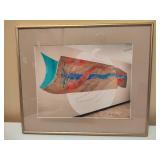W. Saltzman Abstract Framed Art